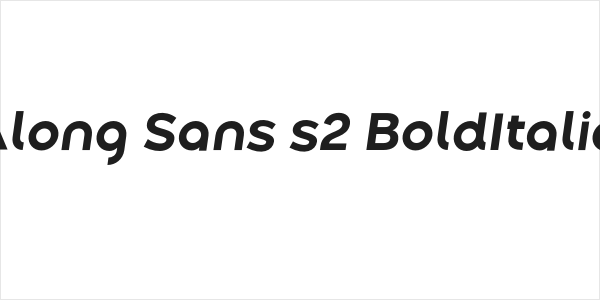 Along Sans s2 BoldItalic Logo