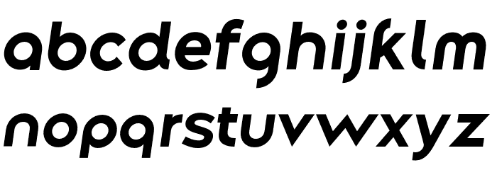 Along Sans s2 BoldItalic Font LOWERCASE