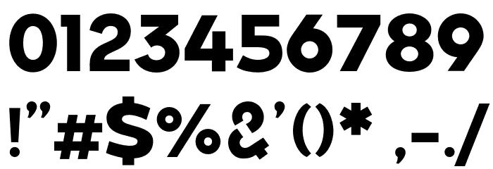 Along Sans s2 ExtraBold Font OTHER CHARS