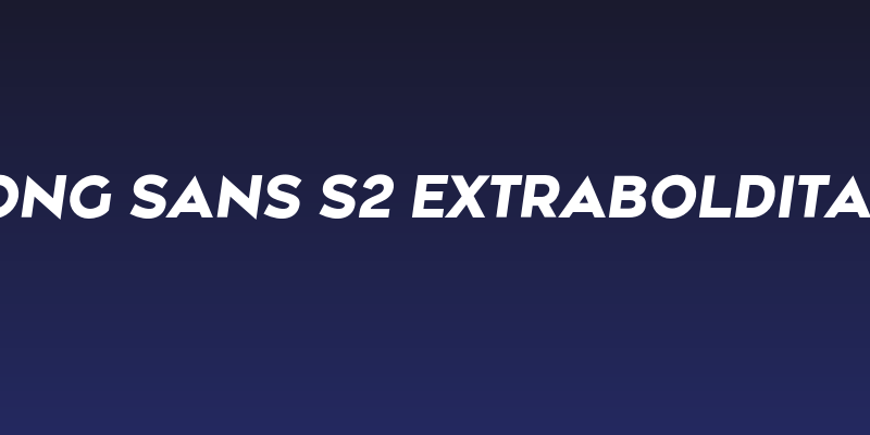 Along Sans s2 ExtraBoldItalic Social Header