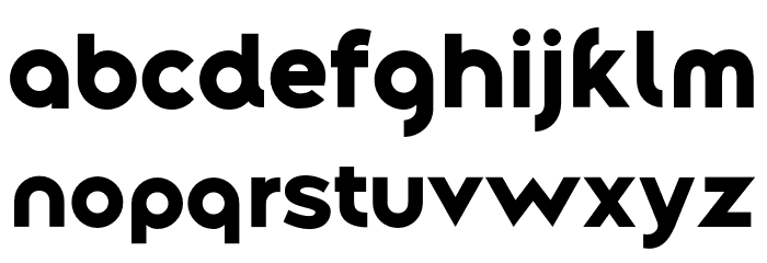 Along Sans s2 ExtraBold Font LOWERCASE