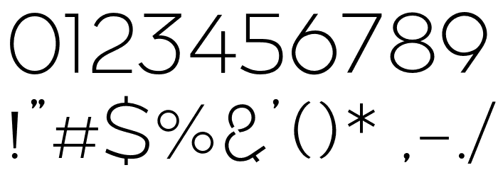 Along Sans s2 ExtraLight Font OTHER CHARS