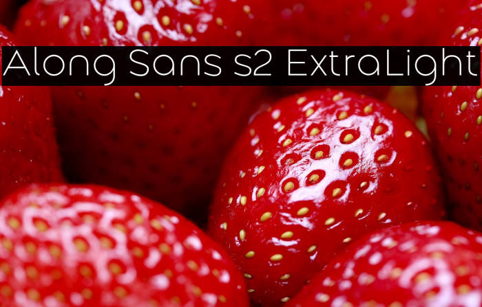 Along Sans s2 ExtraLight Example 2
