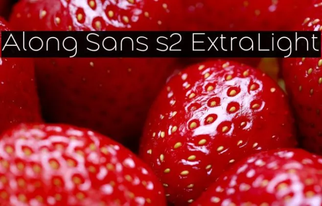 Along Sans s2 ExtraLight Example 2