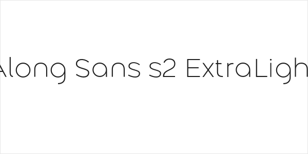 Along Sans s2 ExtraLight Logo
