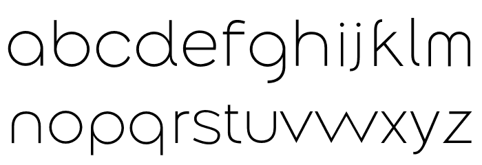 Along Sans s2 ExtraLight Font LOWERCASE
