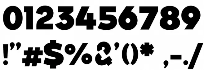 Along Sans s2 Heavy Font OTHER CHARS