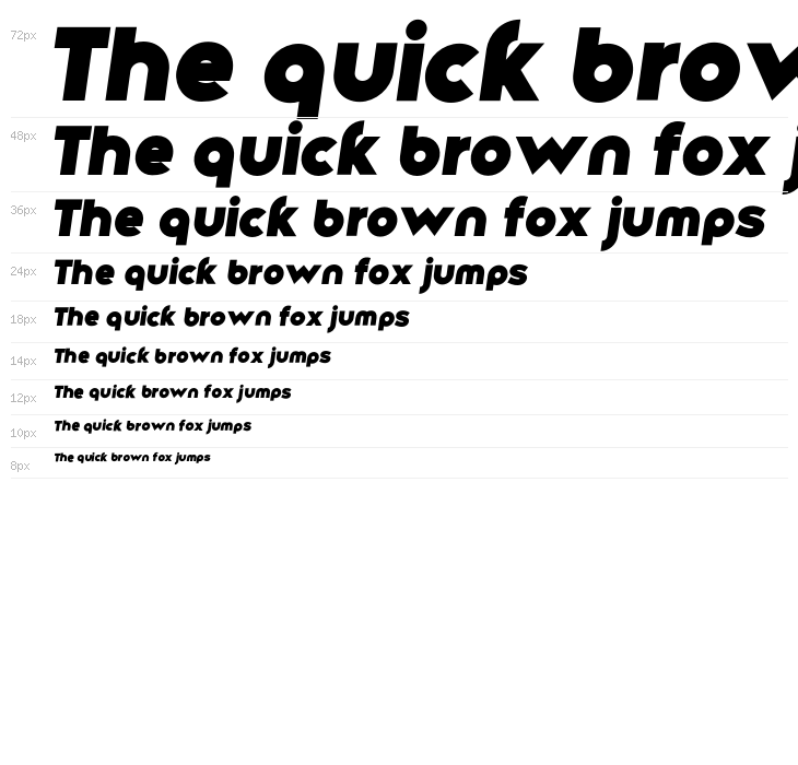 Along Sans s2 HeavyItalic Waterfall