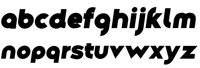 Along Sans s2 HeavyItalic Font LOWERCASE