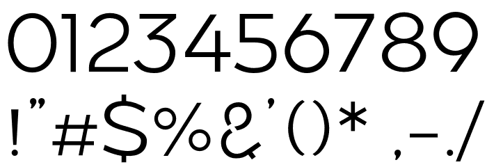Along Sans s2 Light Font OTHER CHARS