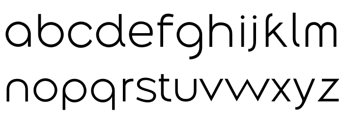 Along Sans s2 Light Font LOWERCASE