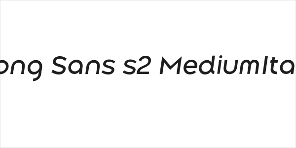 Along Sans s2 MediumItalic Logo