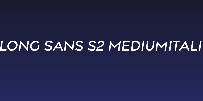Along Sans s2 MediumItalic Social Header