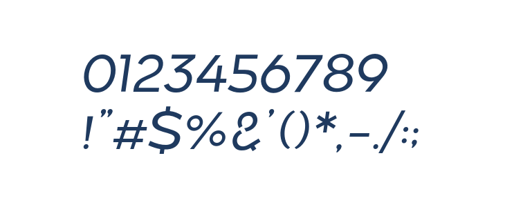 Along Sans s2 RegularItalic Other Characters