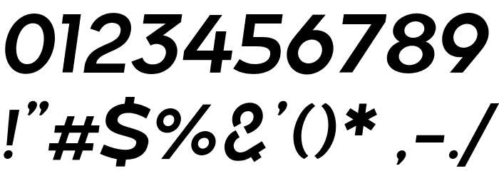 Along Sans s2 SemiBoldItalic Font OTHER CHARS