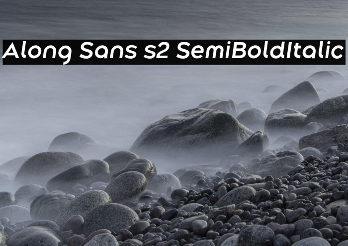 Along Sans s2 SemiBoldItalic Example 2