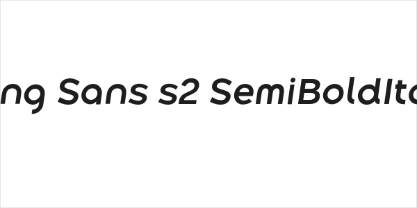 Along Sans s2 SemiBoldItalic Logo