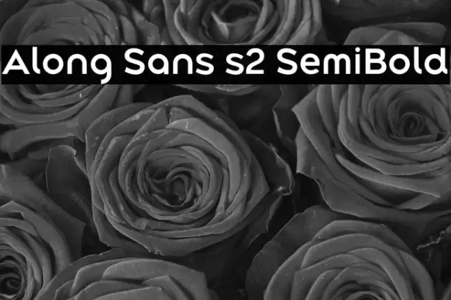 Along Sans s2 SemiBold Font examples