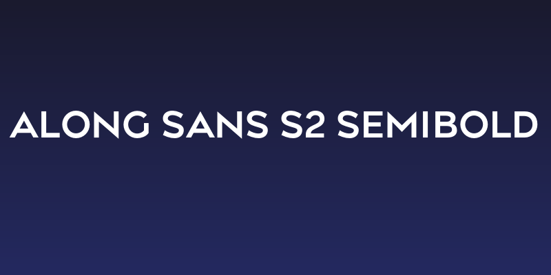 Along Sans s2 SemiBold Social Header