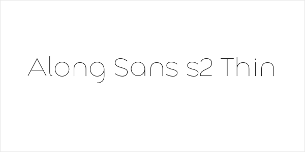 Along Sans s2 Thin Logo