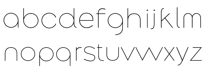 Along Sans s2 Thin Font LOWERCASE