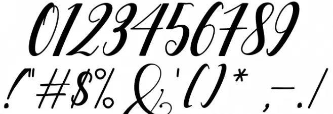 Alongtime Font OTHER CHARS