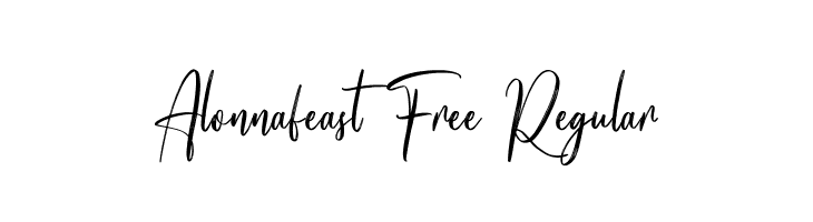 Alonnafeast Free Regular  font caratteri gratis