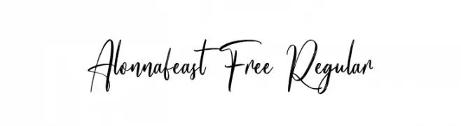 Alonnafeast Free Regular  नि: शुल्क फ़ॉन्ट्स डाउनलोड