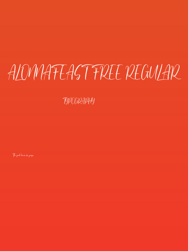 Alonnafeast Free Regular Poster