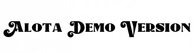 Alota Demo Version  font caratteri gratis