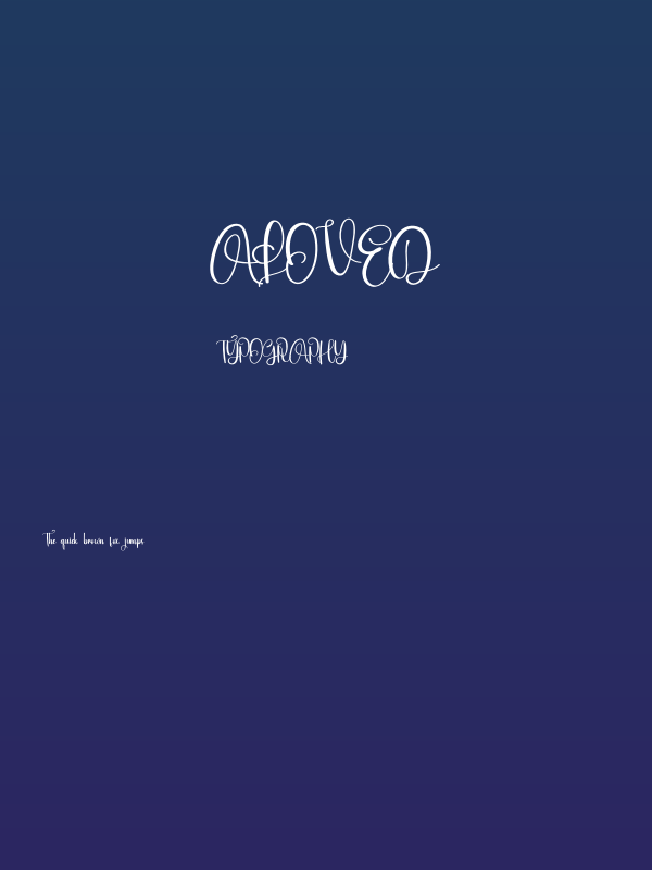 Aloved Poster