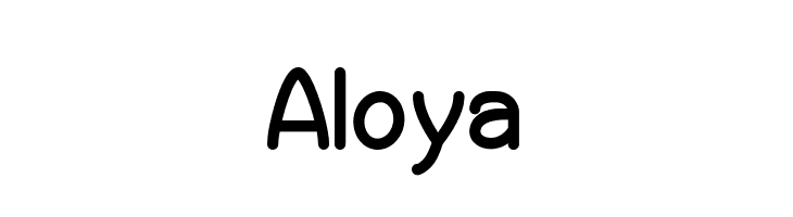 Aloya  les polices de caractères gratuit tlcharger
