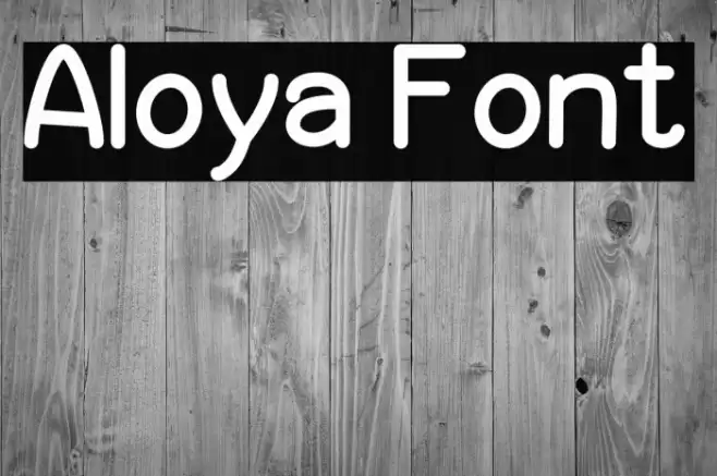 Aloya Font examples