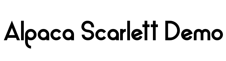 Alpaca Scarlett Demo Font