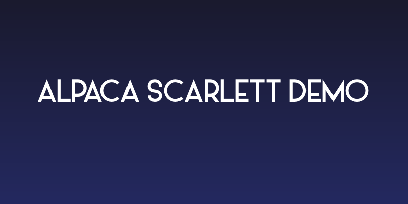 Alpaca Scarlett Demo Social Header