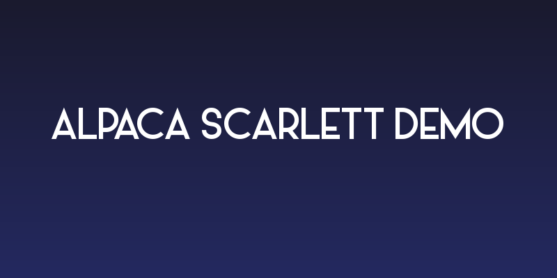 Alpaca Scarlett Demo Social Header