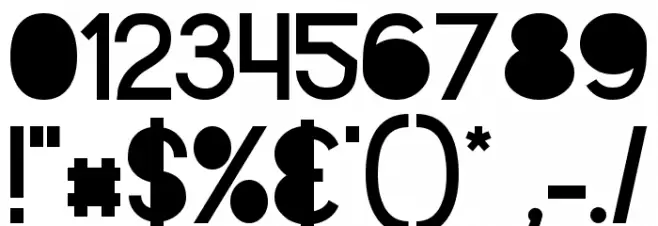 Alpaca Solidify Font OTHER CHARS