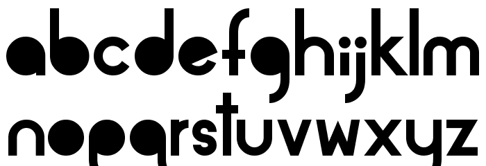 Alpaca Solidify Font LOWERCASE