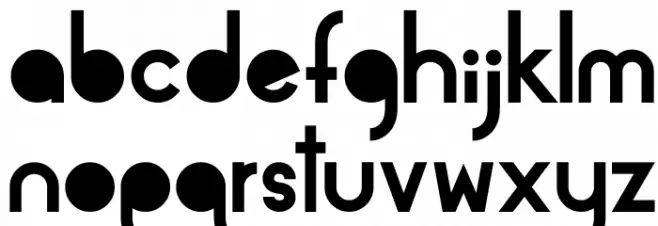 Alpaca Solidify Schriftart Kleinbuchstaben