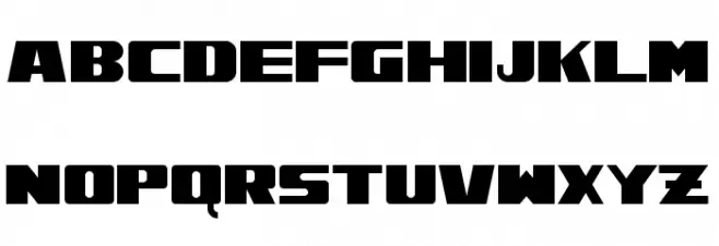 Alpenkreuzer Schriftart Groß