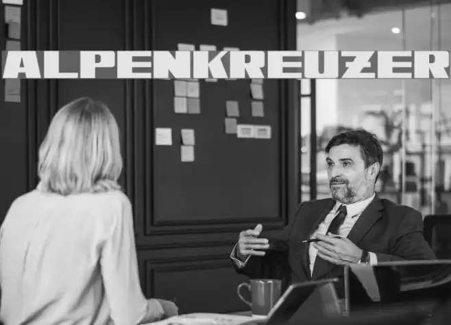 Alpenkreuzer Font examples