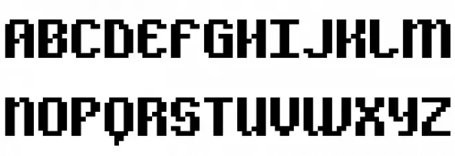 Alpha Beta BRK フォント 大文字