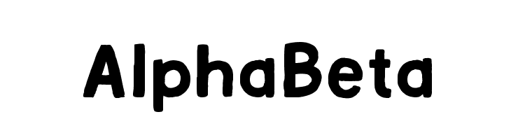 Alpha Beta Font