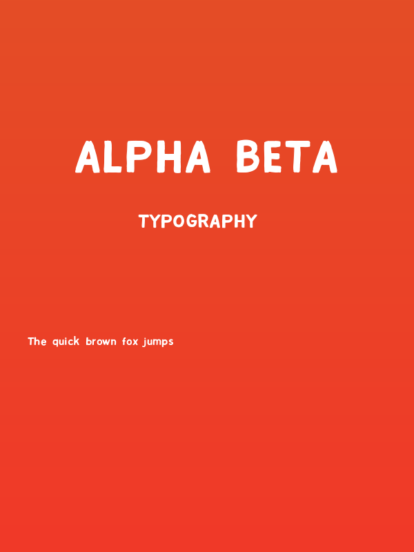 Alpha Beta Poster