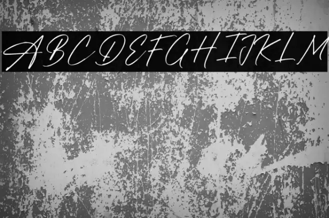 Alpha Brights Schriftart examples