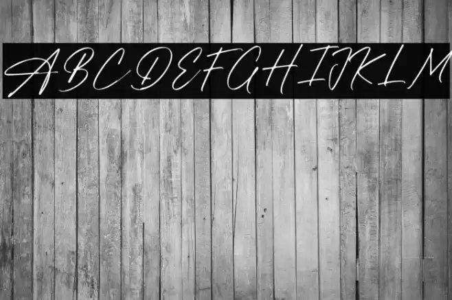 Alpha Brights Schriftart examples