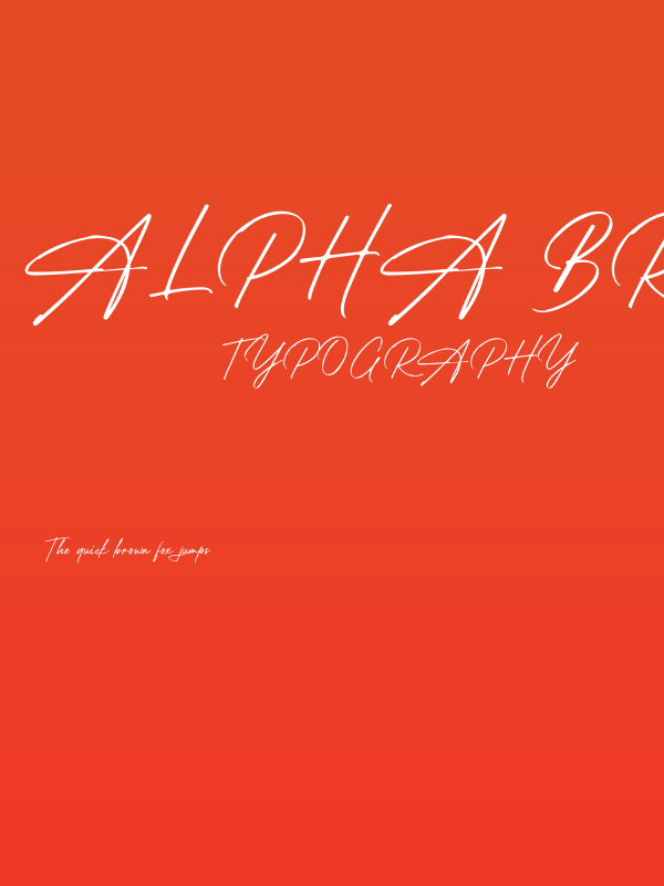 Alpha Brights Poster