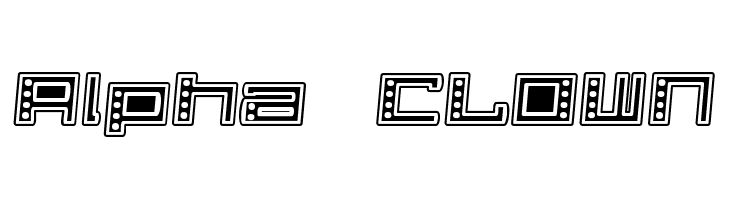 Alpha  CLOWN Schriftart