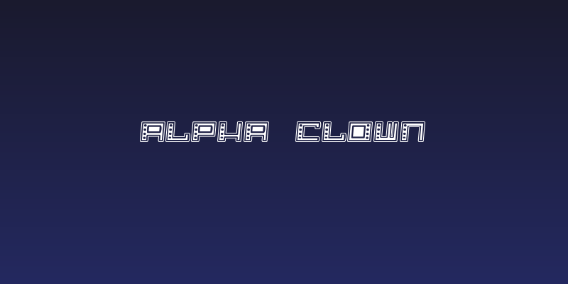 Alpha  CLOWN Social Header