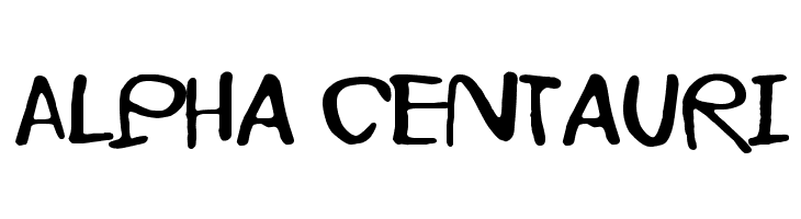 Alpha Centauri Font